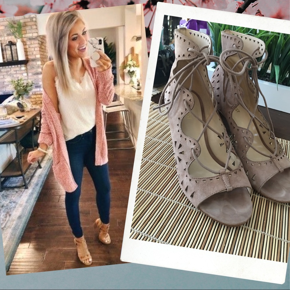 Must have Tan Lace Up Sandals